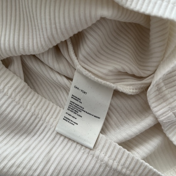 Oat + Fort Cut-Out Long-Sleeve Turtleneck White (XS) - Picture 4 of 4